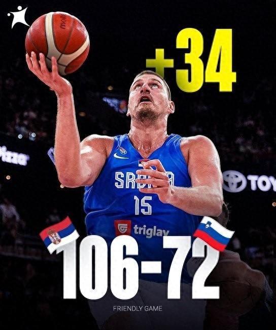 包含掘金血洗塞尔维亚男篮，约基奇惊艳世界的词条